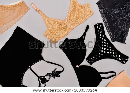These are women undergarments bra and panties Royalty-Free Stock Photo #1883599264