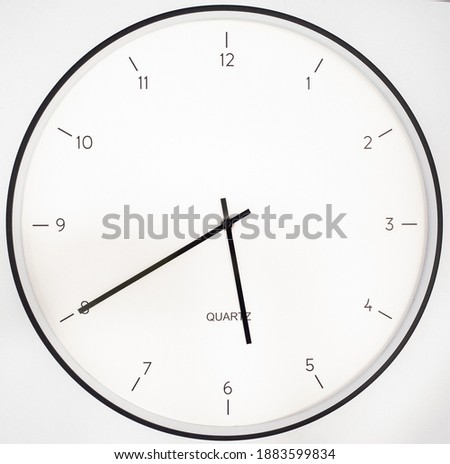 plain clock face on white background