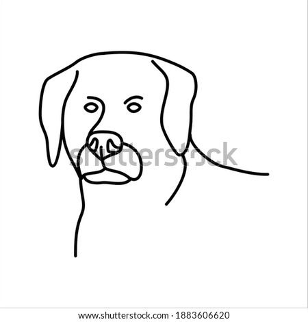 Animal dog icon design. Vector, clip art, illustration, line icon design.