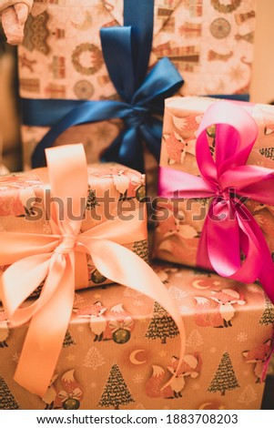 Beaty gift box with ribbon