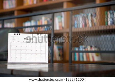 2021 Calendar desk for Planner and organizer to plan and reminder daily appointment, meeting agenda, schedule, timetable, and management of job, Work from home. Calendar reminder event Concept.
