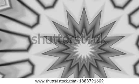 Kaleidoscope Abstract Stars and Snowflake Shapes Animation