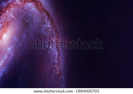 Beautiful deep space, distant galaxy. Elements of this image were furnished by NASA. High quality photo