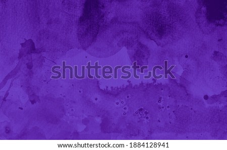 Dark purple watercolor background texture, old distressed fringe bleed or blotches of paint in textured design
