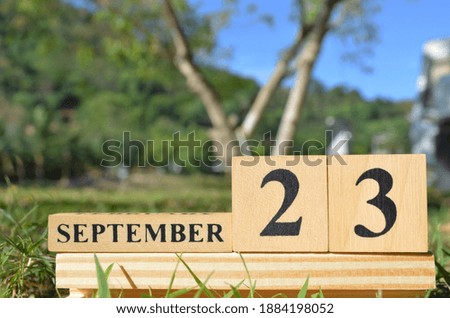 September 23, Cover natural background for your business.