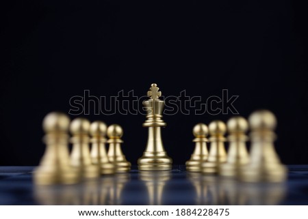 Chess on black background