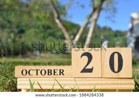 October 20, Cover natural background for your business.