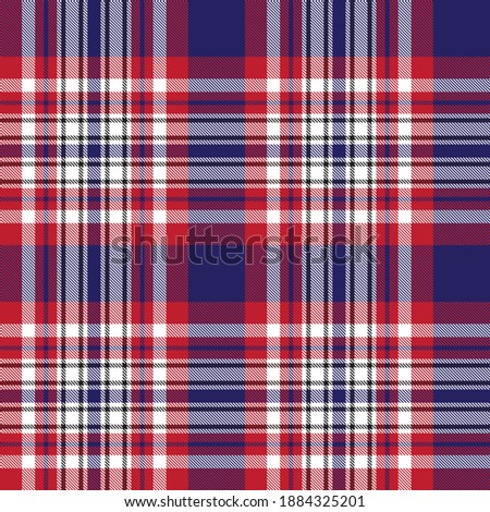 Red Navy Glen Plaid textured seamless pattern suitable for fashion textiles and graphics