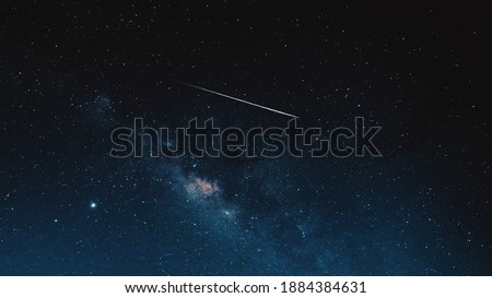shooting star at night sky zhangzhou Royalty-Free Stock Photo #1884384631