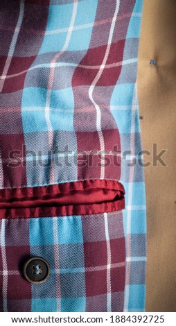 Inside pocket of a trench coat