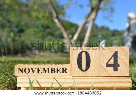 November 4, Cover natural background for your business.