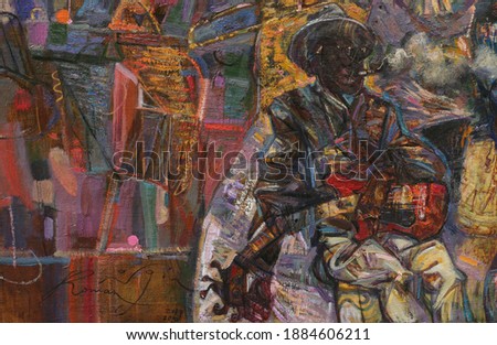 Jazz, celebrities, concert, classical, blues, musicians , poster, painting,  Royalty-Free Stock Photo #1884606211