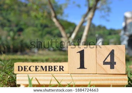 December 14, Cover natural background for your business.