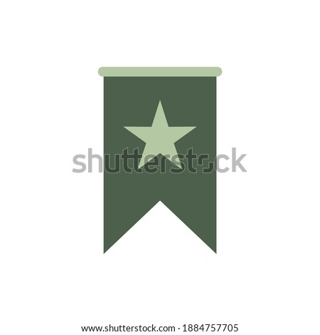 Simple Flat Star Badge Icon Image