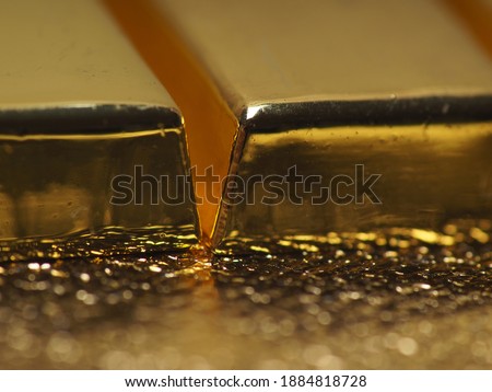 Picture of stack pure 999 gold bar for investment or saving Royalty-Free Stock Photo #1884818728
