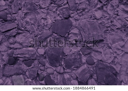 Abstract background of many large stones. The blank stone surface. Blank for design. Top view