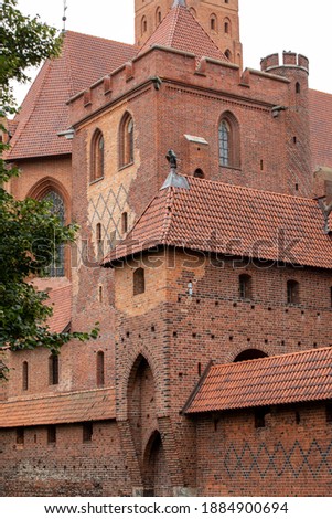 Malbork Castle, formerly Marienburg Castle, the seat of the Grand Master of the Teutonic Knights, Malbork, Poland 