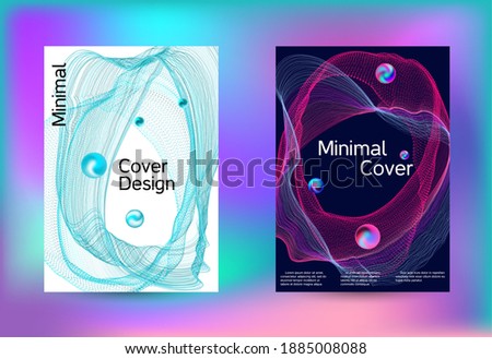 Electronics music set covers. Minimal creative art. Business brochure template. Geometric print. Abstract vector background. 