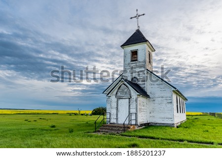 St. Marys Mission Church near Maxstone, SK Royalty-Free Stock Photo #1885201237