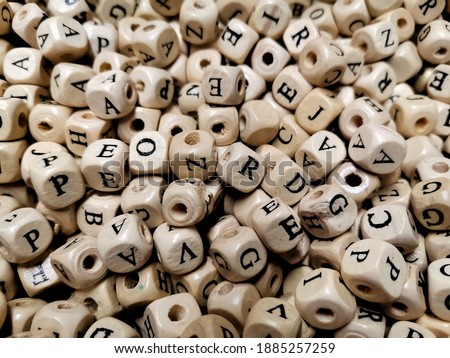 Letter.  Various letters.  Decorative letters. Decoration stuff. Writing material.
