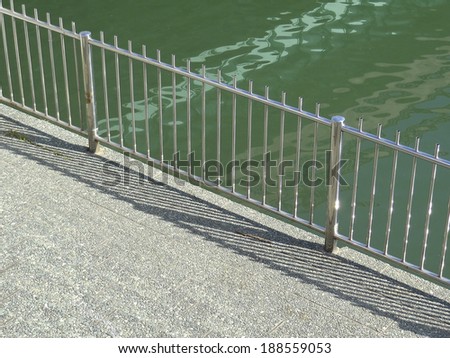 River and fence