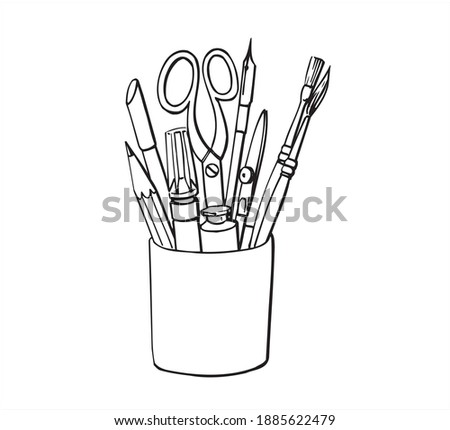 Stationery isolated vector clip-art Vector element