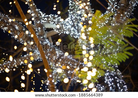 Shallow clear images, decorated in the New Year festival