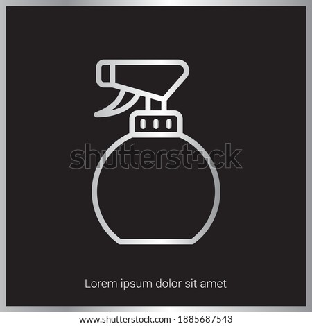 Pump spray with water icon vector. Bottle, container for hair stylist. Beauty Salon icon. Eps10 vector illustration.