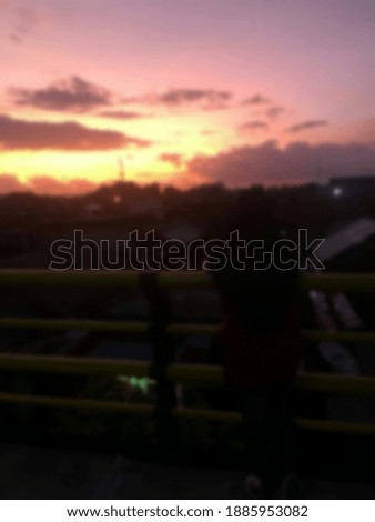 blurry pic of orange sunset