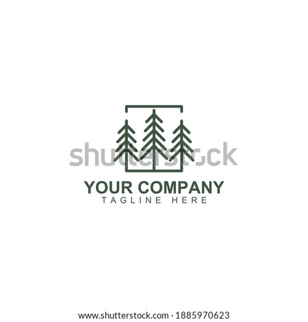 pine icon vector logo design. pine template quality logo symbol inspiration