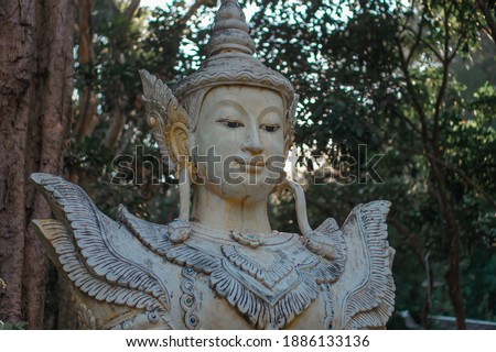 Lanna architecture at Wat Pha Lat (Sakithaka) Chiangmai, Thailand