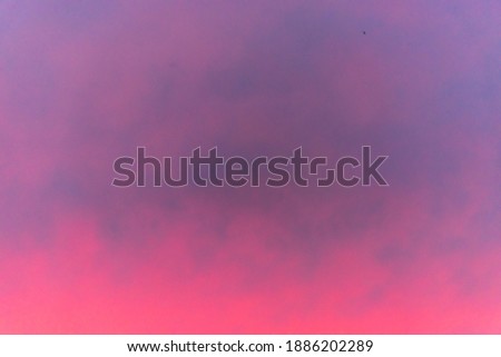 Pink, Blue and Purple Sunset Sky Royalty-Free Stock Photo #1886202289