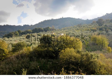 Nebrodi mountain landscape in Sicily italy