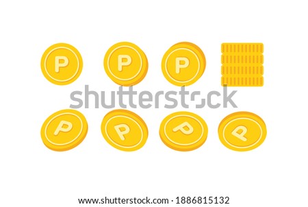 Various angle point icons illustrations. Point coin icon set. Market banner shop.