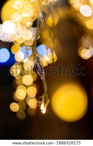 Bokeh light of LED lamp abstract background