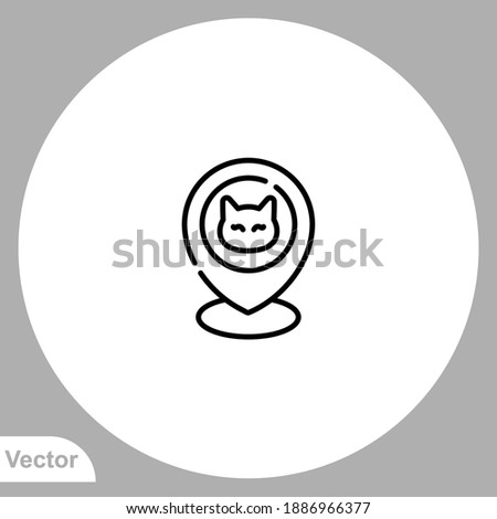 Pet shop icon sign vector,Symbol, logo illustration for web and mobile
