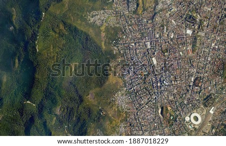 Satellite top view texture over Brasil
