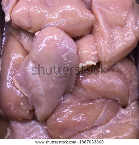 Macro photo chicken fillet. Stock photo food chicken fillet meat