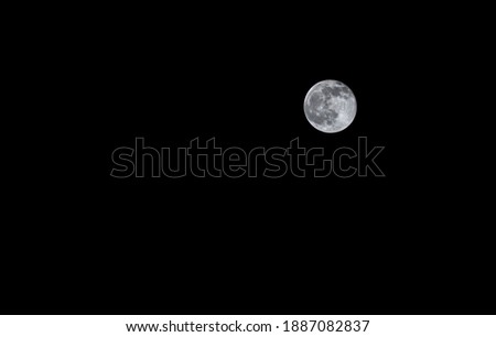 clean, high res picture of full moon on black background