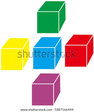 Set color element design stymbol