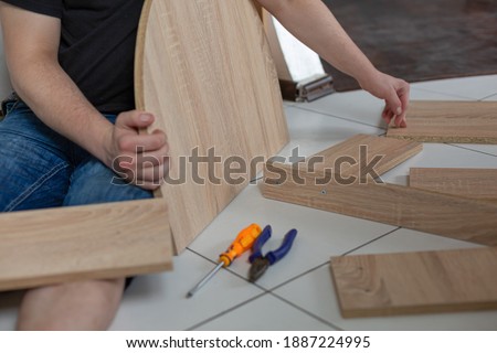 Assembling of furniture with his own hands at home