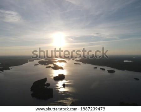 Ladoga nature. Skerries. Water and stones Royalty-Free Stock Photo #1887239479
