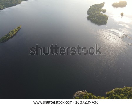 Ladoga nature. Skerries. Water and stones Royalty-Free Stock Photo #1887239488