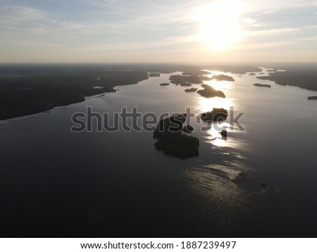 Ladoga nature. Skerries. Water and stones Royalty-Free Stock Photo #1887239497