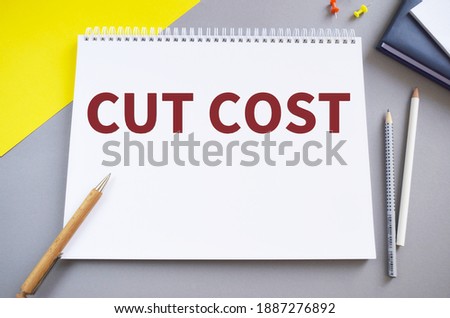 Business photo Cut Cost text. Conceptual photo Measures implemented to reduced expenses and improved profit