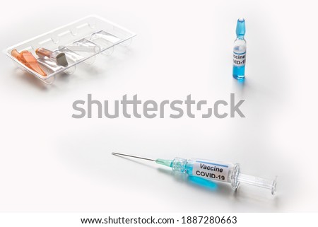coronavirus vaccine or covid-19,medical and sanitary equipment