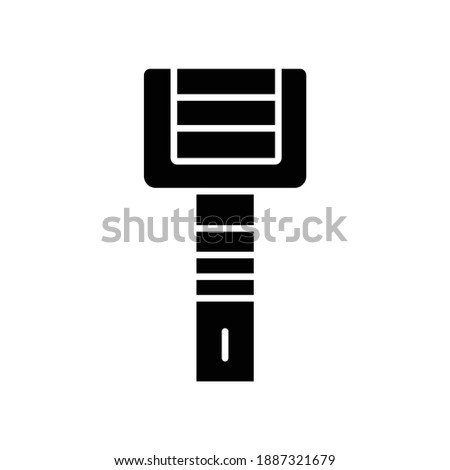 Peeler kitchen utensil glyph icon