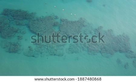 Underwaters Rock Pictured From Drone
