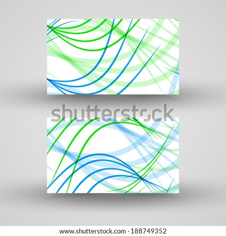 Vector business-card  set for your design, abstract Illustration.