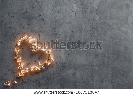 A sparkling heart. Valentine's Day. card valentine